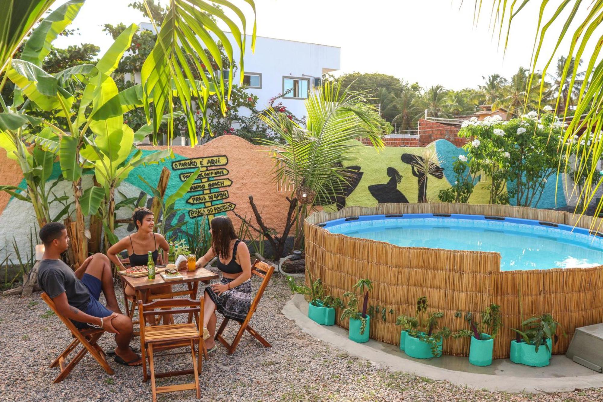 Back To The Beach Hostel - Pipa Praia de Pipa エクステリア 写真